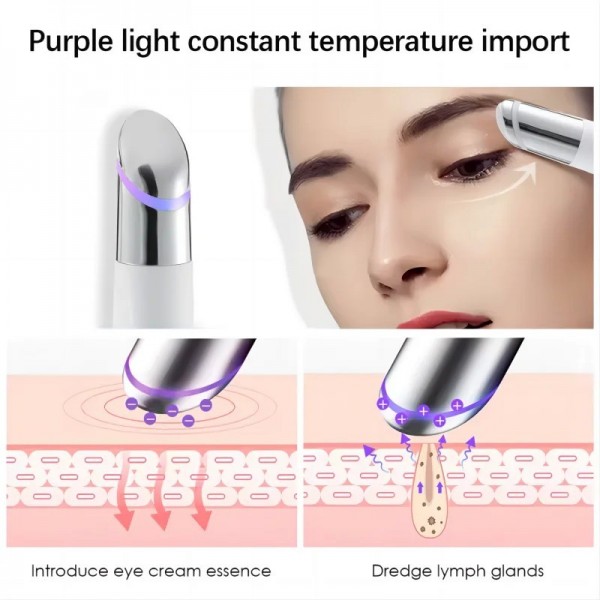 Appareil de beauté pour les yeux, masseur facial à la lumière rouge LED|1,92 €|OKKO MODE