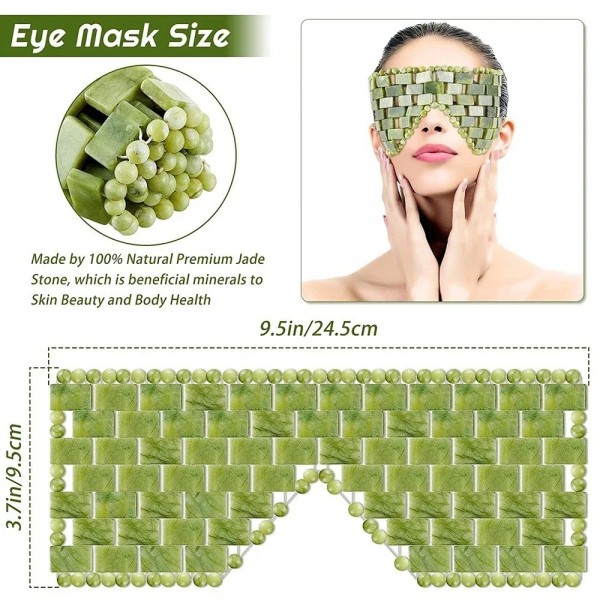 Masque de massage naturel pour les yeux, 1 pièce, accessoire de soins pour la peau, relaxation, sommeil, spa, beauté|1,98 €|OKKO MODE