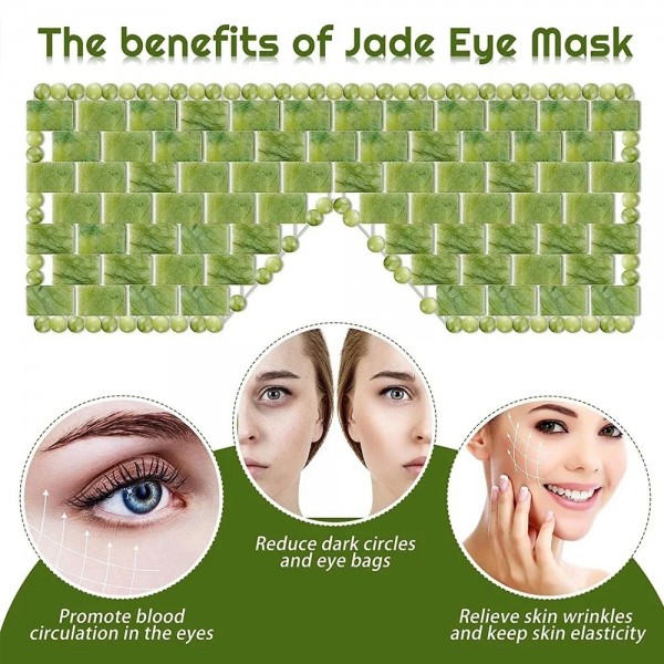 Masque de massage naturel pour les yeux, 1 pièce, accessoire de soins pour la peau, relaxation, sommeil, spa, beauté|1,98 €|OKKO MODE