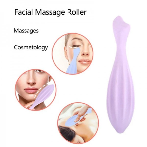 Alwafore-Rouleau de beauté Gua Sha en silicone pour le visage et les yeux, outil de massage du visage, outil de soins de la peau|5,94 €|OKKO MODE