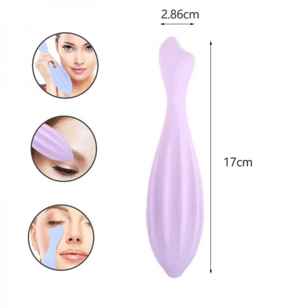 Alwafore-Rouleau de beauté Gua Sha en silicone pour le visage et les yeux, outil de massage du visage, outil de soins de la peau|5,94 €|OKKO MODE