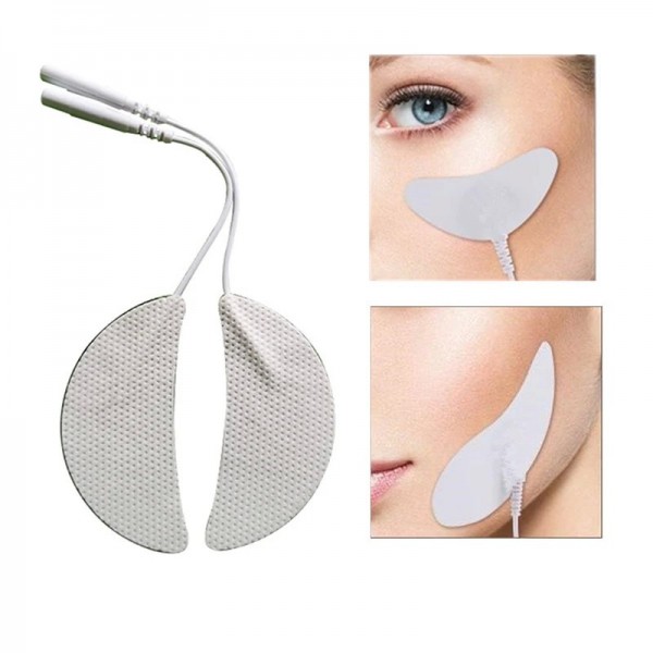 EMS-Électrodes TENS en gel pour massage des yeux, thérapie d'acupuncture, masseur facial, stimulateur musculaire à impulsions, é