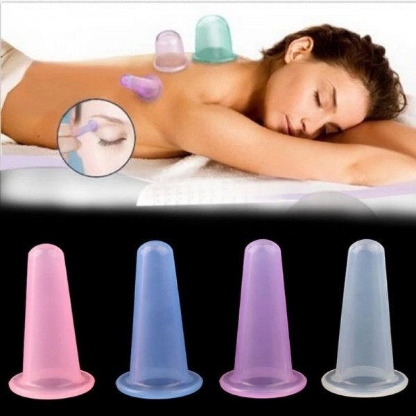 Canettes de soins de santé en silicone pour le visage, ensemble de massage chinois Chi ping, petit mini tasse pour les yeux, sta|1,79 €|OKKO MODE