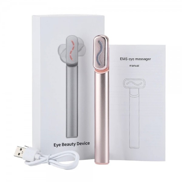 Stylo pour les yeux à compresse chaude EMS, baguette intelligente à LED rouge, raffermissement de la peau des yeux, anti-âge|8,95 €|OKKO MODE