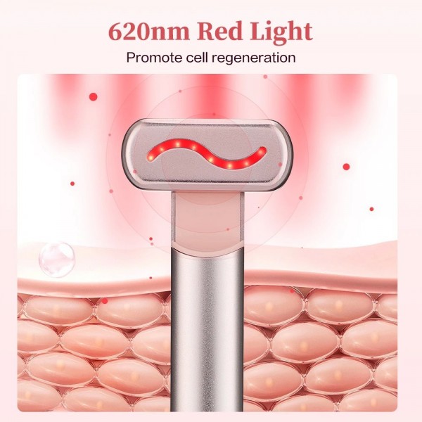 Stylo pour les yeux à compresse chaude EMS, baguette intelligente à LED rouge, raffermissement de la peau des yeux, anti-âge|8,95 €|OKKO MODE