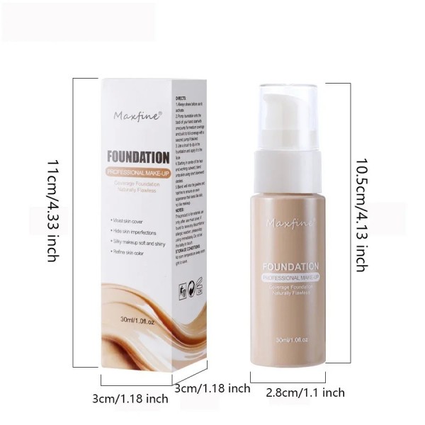 Fond de teint liquide résistant à la transpiration, correcteur efficace, imperméable, maquillage, cosmétiques professionnels|4,49 €|OKKO MODE