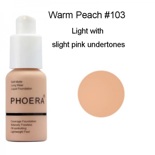 PHOERA – fond de teint doux et mat, crème de Base de maquillage, anti-graisse, blanchissante au toucher minéral, correcteur, off|5,39 €|OKKO MODE