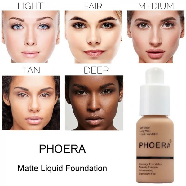 PHOERA – fond de teint doux et mat, crème de Base de maquillage, anti-graisse, blanchissante au toucher minéral, correcteur, off|5,39 €|OKKO MODE