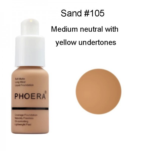 PHOERA – fond de teint doux et mat, crème de Base de maquillage, anti-graisse, blanchissante au toucher minéral, correcteur, off|5,39 €|OKKO MODE