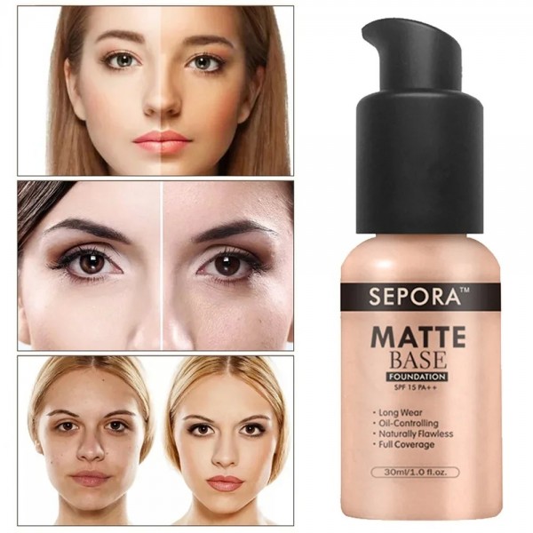 SEPORA-Fond de teint liquide éclaircissant pour le visage et les yeux, crème anti-cernes, base de maquillage longue durée, cicat|4,49 €|OKKO MODE