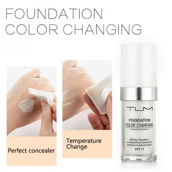 TLM – fond de teint magique à couleur changeante, Base de maquillage hydratant, doux, mat, longue durée|5,39 €|OKKO MODE