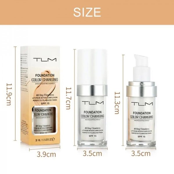 TLM – fond de teint magique à couleur changeante, Base de maquillage hydratant, doux, mat, longue durée|5,39 €|OKKO MODE