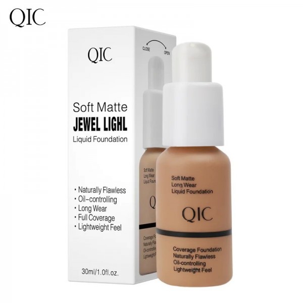 QIC Soft Guitar WEL LIGHL Fond de teint liquide, Éclaircit, Hydrate, Contrôle, Huile adaptée, Maquillage de blé, BB crème, Crème|3,59 €|OKKO MODE