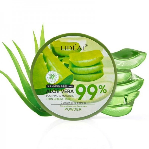 Poudre naturelle d'aloe Vera visage hydratant fond de teint lisse poudre pressée maquillage correcteur Pores couverture éclairci|1,79 €|OKKO MODE