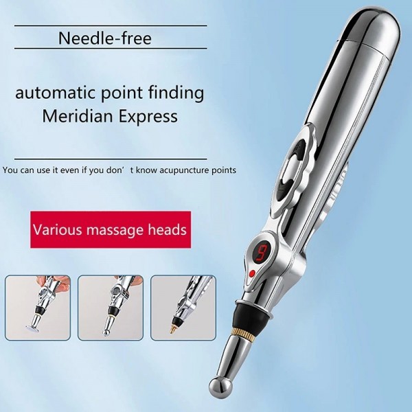 Stylo de massage électrique pour points d'acupuncture, thérapie au laser, stylo d'énergie méridien, corps, tête, dos, cou, jambe|4,49 €|OKKO MODE