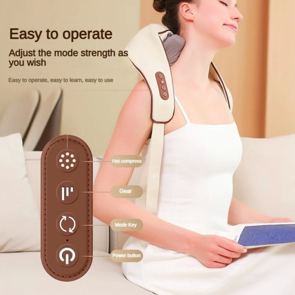 Collier électronique de cou et de dos sans fil apaisant pétrissage 5D massage|44,99 €|OKKO MODE