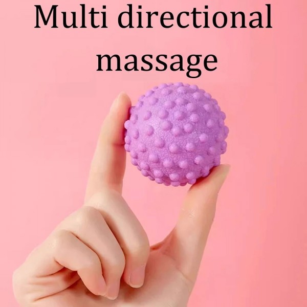 Balle de massage des pieds et du dos en TPR, balle de massage des points surélevés, maître de la posture, boule de yoga, fascia|1,79 €|OKKO MODE