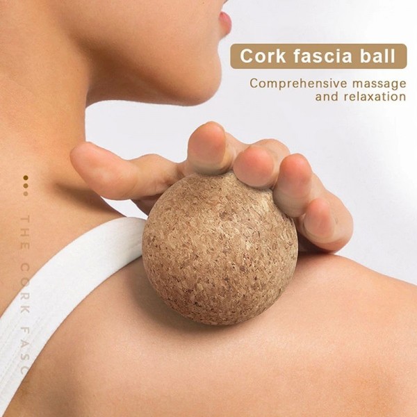 Boule de massage du dos en liège, masseur de pieds, Yoga, soulagement de la tension, thérapie myofasciale, relaxation des muscle|2,69 €|OKKO MODE