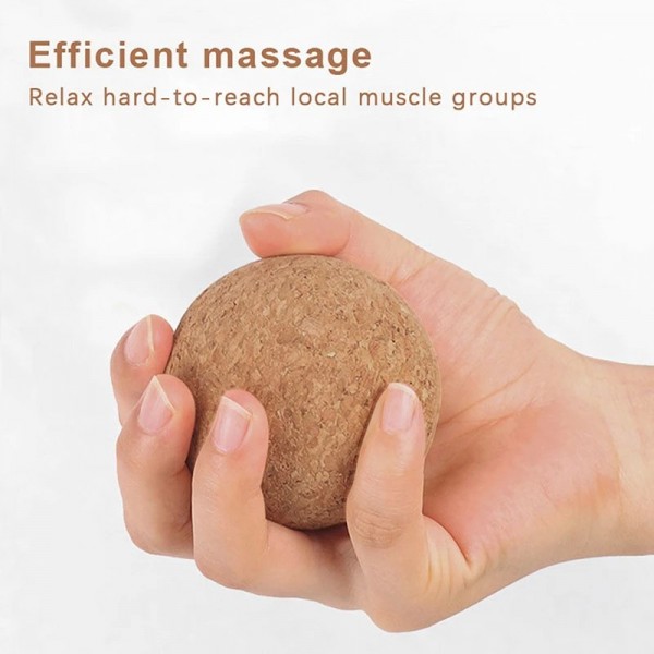 Boule de massage du dos en liège, masseur de pieds, Yoga, soulagement de la tension, thérapie myofasciale, relaxation des muscle|2,69 €|OKKO MODE