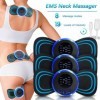 Massage cou électrique EMS avec écran LCD, 3 ensembles, 8 modes, impulsion, muscle, masseur cervical|2,69 €|OKKO MODE