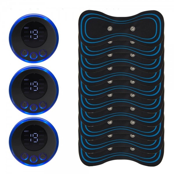 Massage cou électrique EMS avec écran LCD, 3 ensembles, 8 modes, impulsion, muscle, masseur cervical|2,69 €|OKKO MODE