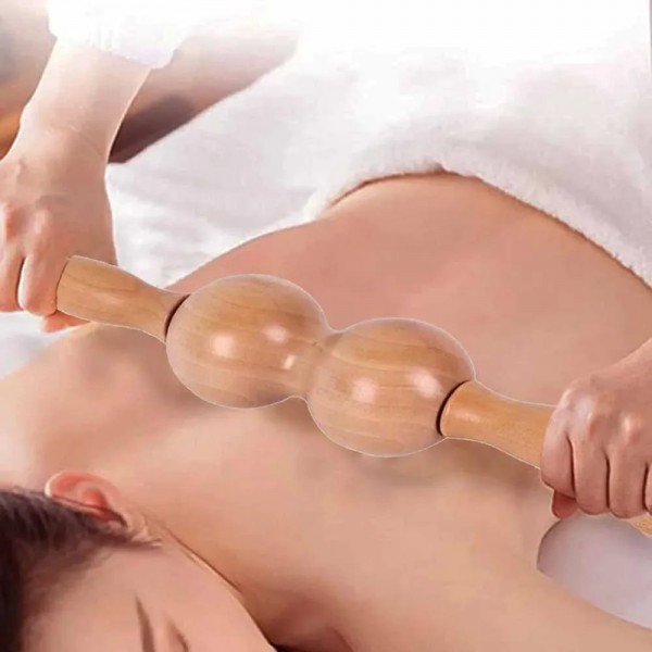 Outil de massage thérapeutique en bois pour le corps saillant, rouleau de massage en bois, anciers de massage en bois pour le dr|16,19 €|OKKO MODE