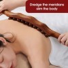 Rouleau à massage universel en bois de hêtre, 8/20 perles, tendons de massage du dos, traitement des points dorsaux, outil de th|24,29 €|OKKO MODE