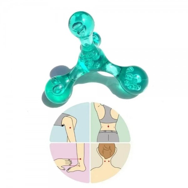 Mini masseur manuel 4 boules, relaxation des jambes et du dos, acupuncture des pieds, point d'acupression, outils de massage de |2,69 €|OKKO MODE