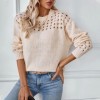 Pull à Col Rond pour Femme, Vêtement rose ou beige à la Mode, Nouvelle Collection Automne Hiver|8,09 €|OKKO MODE