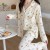 Vêtements de nuit longs 100 coton pour femmes, pyjamas en gaze à imprimé ours | 31,42 $ | OKKO MODE
