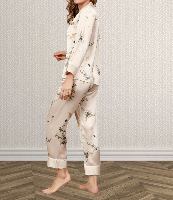 Pyjama imprimé pour femme, manches longues et doux|123,29 €|OKKO MODE