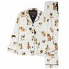 Ensemble pyjama coton doux femme imprime chien dessin anime manches longues|33,29 €|OKKO MODE