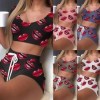 Ensemble de pyjama deux pièces imprimé à col rond pour femmes, short sexy|7,19 €|OKKO MODE