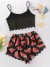 Conjunto pijama mujer 2 piezas cuello fibro y short elástico | 6,99 € | OKKO MODE