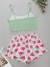 Conjunto pijama mujer 2 piezas cuello fibro y short elástico | 6,99 € | OKKO MODE