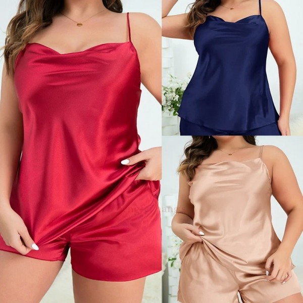 Chemise de nuit en satin pour femme, vêtements sexy et confortables|13,01 €|OKKO MODE