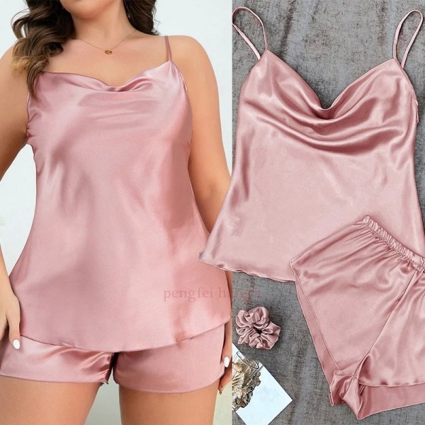 Chemise de nuit en satin pour femme, vêtements sexy et confortables|13,01 €|OKKO MODE