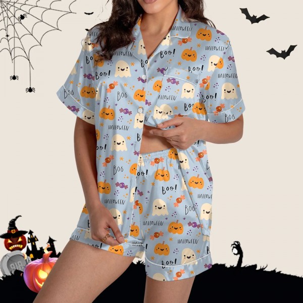 Ensemble de pyjama d'été Halloween pour femme, manches courtes|16,19 €|OKKO MODE