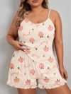 Pyjama à bretelles en soie de lait pour femme grande taille sans manches 2024|11,69 €|OKKO MODE