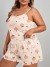 Pijama de seda sem alças para mulher plus size 2024 | 14,08 $ | OKKO MODE