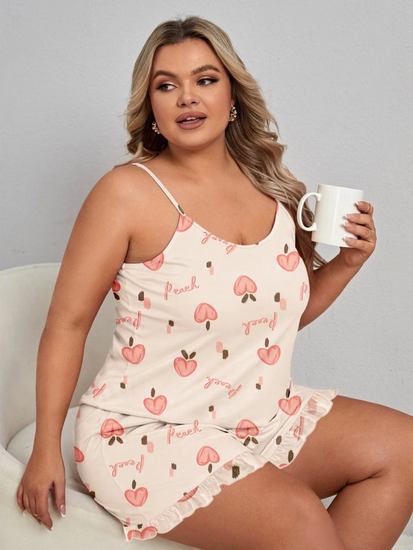 Pyjama à bretelles en soie de lait pour femme grande taille sans manches 2024|11,69 €|OKKO MODE