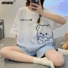 Pyjamas d'été pour femmes - Shorts mignons en tissu de lait cartoon, tailles M-5XL|10,00 €|OKKO MODE