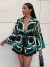 Conjunto Boho verde para mujer: camisa y pantalón a juego | 19,51 $ | OKKO MODE