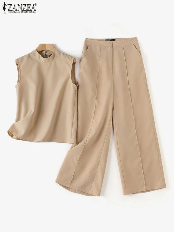 Ensemble pantalon et chemisier pour femme, 2 pièces élégant avocat travail|18,89 €|OKKO MODE