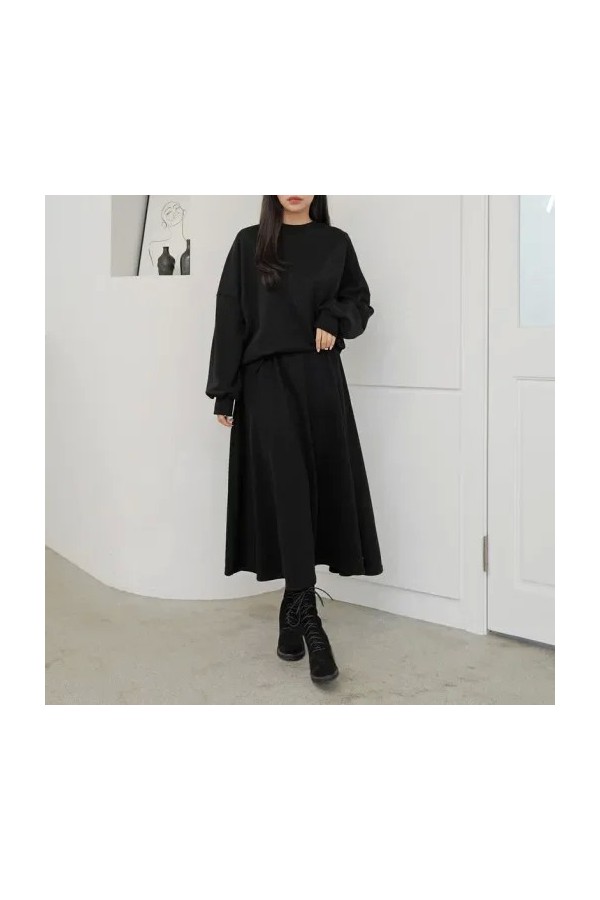 Petite robe décontractée assortie à un système de thé - ensemble automne, 2 pièces trempées|13,49 €|OKKO MODE