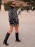 Robe Longue Élégante à Col Rond et Manches Sulf pour Femme - Automne 2024 | 23,83 $ | OKKO MODE