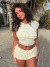 Women's Two-Piece Ruffle Top and Shorts Set - Elegant Midi Skirt Summer Party | €14.95 | OKKO MODE