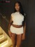 Women's Two-Piece Ruffle Top and Shorts Set - Elegant Midi Skirt Summer Party | €14.95 | OKKO MODE