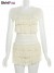 Women's Two-Piece Ruffle Top and Shorts Set - Elegant Midi Skirt Summer Party | €14.95 | OKKO MODE