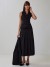 Pleated Long Skirt with Double Buttoning for Women - Glaze | $35.88 | OKKO MODE